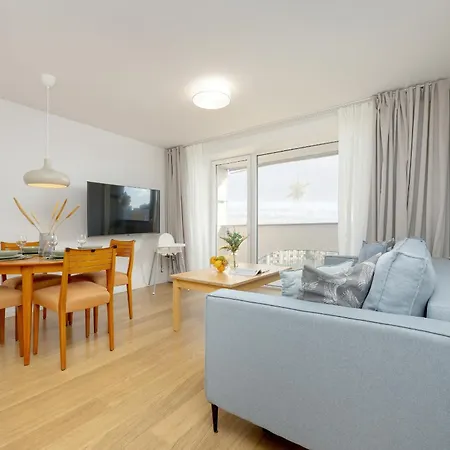 Apartament Near The Beach With Two Bedrooms And Balcony In By Renters *